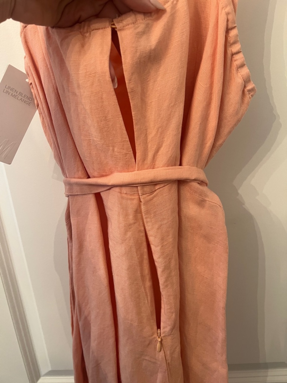 H&M Peach Tie-Waist Romper - Picture 4 of 6
